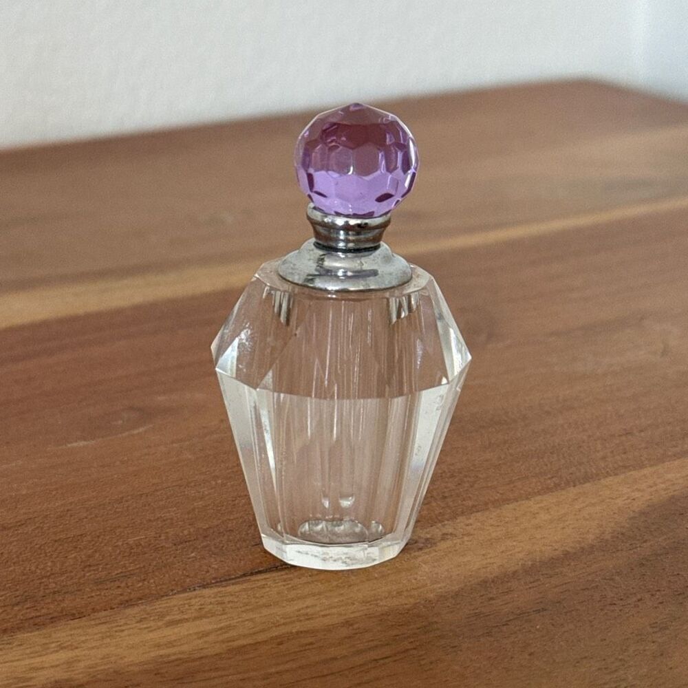 Small glass perfume bottle
